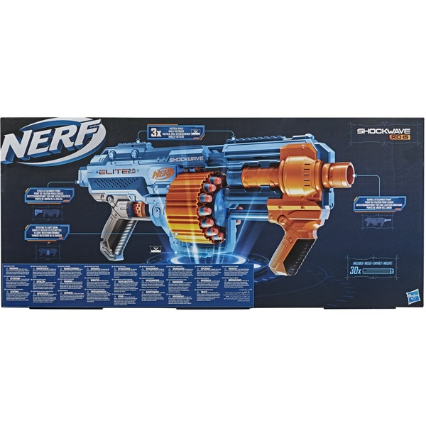 Hasbro E9527EU40 snurretop, NERF gun Lyseblå/Orange, Dreng/Pige, 8 År, Flerfarvet