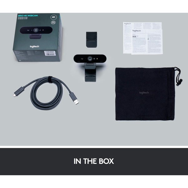 Logitech BRIO STREAM webcam 4096 x 21060 pixel USB 3.2 Gen 1 (3.1 Gen 1) Sort Sort, 4096 x 21060 pixel, 60 fps, 1080p, USB 3.2 Gen 1 (3.1 Gen 1), Sort, Klip