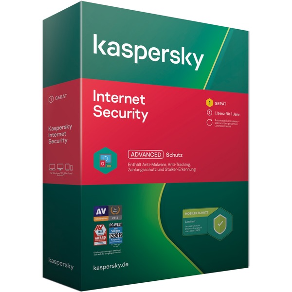 Kaspersky Internet Security + Internet Security for Android Basis license 1 licens(er), Software 1 licens(er), Basis license