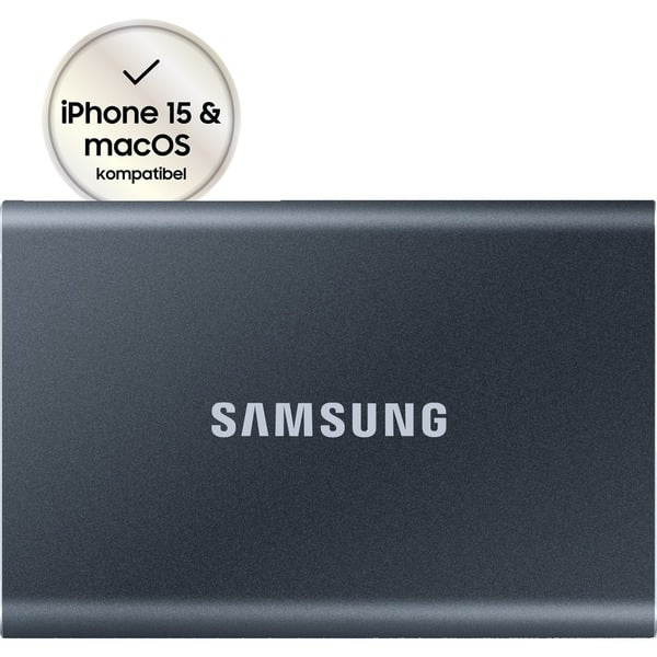 skranke forsinke Humoristisk Samsung Portable SSD T7 1000 GB Grå, Solid state-drev grå, 1000 GB, USB  Type-C,