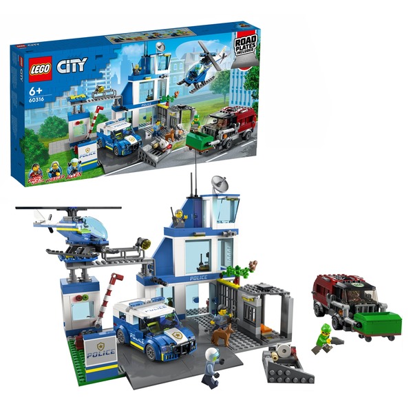 Lego City Politistation, Bygge legetøj 6 År, Plast, stk, 1,37