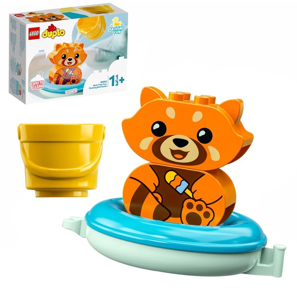 Lego DUPLO Mine Sjov i badet: rød panda, Bygge legetøj Byggesæt, 1,5 År,