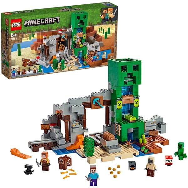Lego Minecraft Creeper-minen, Bygge legetøj Byggesæt, Dreng/Pige, År, ABS, Genanvendt plast, 834 stk,
