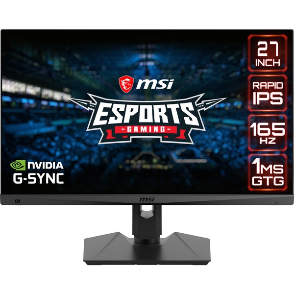 MSI Optix MAG274QRF-QD 68,6 cm (27") 2560 x 1440 pixel LCD Sort, Gaming Skærm Sort, 68,6 cm (27"), 2560 x 1440 pixel, LCD, 1 ms, Sort