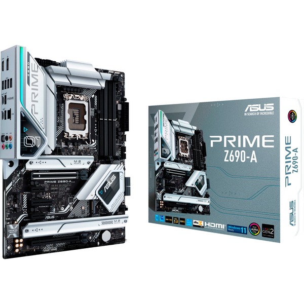 ASUS PRIME Z690-A Intel Z690 LGA 1700 ATX, Bundkort Intel, Intel® Celeron