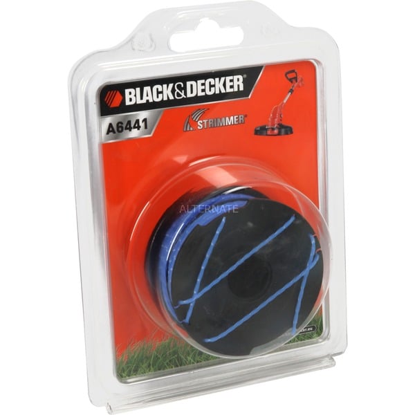 BLACK+DECKER A6441-XJ tilbehør kratskærer & kantklipper, Græstrimmer tråd Sort, Blå, m,