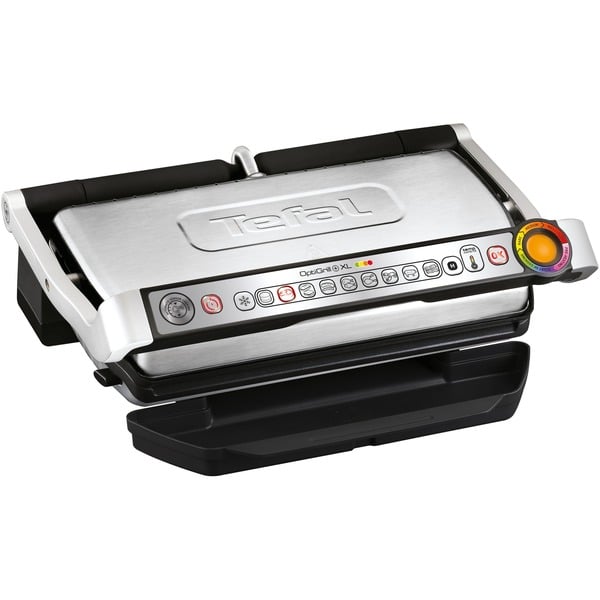 Tefal GC724D kontaktgrill børstet rustfrit stål/Sort, Sort
