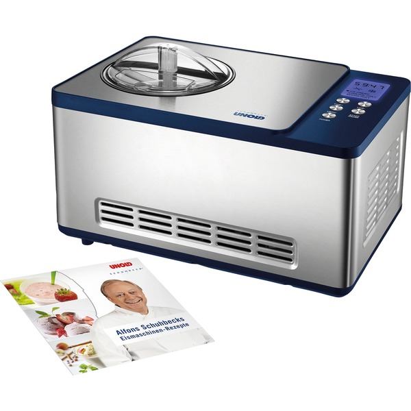 pin Afståelse Afvise Unold 48818 ismaskine Kompressor ismaskine 1,5 L Blå, Rustfrit Stål 150 W  Sølv/Blå, Kompressor