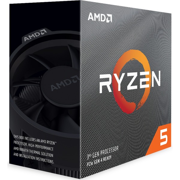 AMD Ryzen 5 3600 processor 3,6 GHz 32 MB L3 Kasse AMD Ryzen 5, Stik AM4, PC, 7 nm, AMD, 3,6 GHz, boxed
