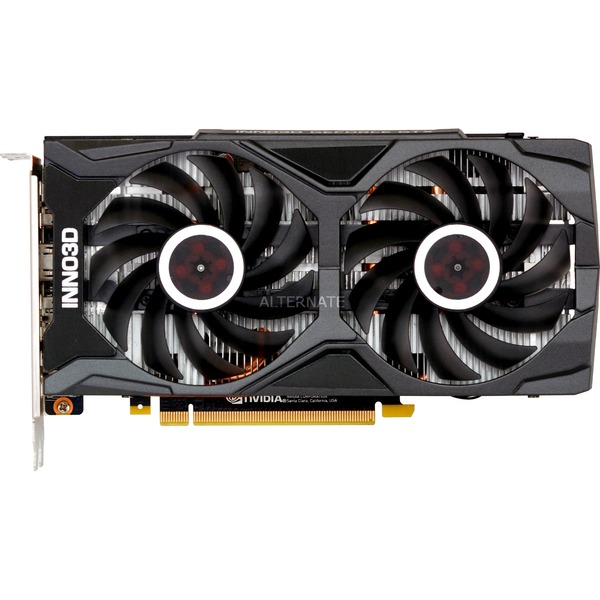 INNO3D  N206S2-08D6X-1710VA15L grafikkort NVIDIA GeForce RTX 2060 SUPER 8 GB GDDR6 Sort, GeForce RTX 2060 SUPER, 8 GB, GDDR6, 256 Bit, 7680 x 4320 pixel, PCI Express 3.0
