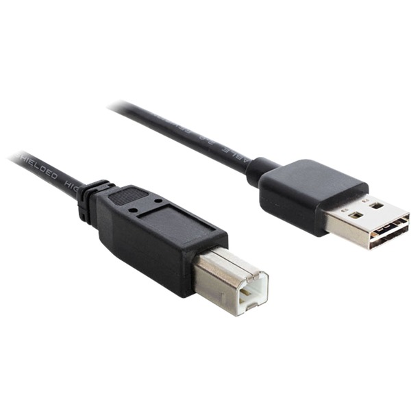 DeLOCK 3m USB 2.0 A - B USB-kabel USB A USB Sort Sort,