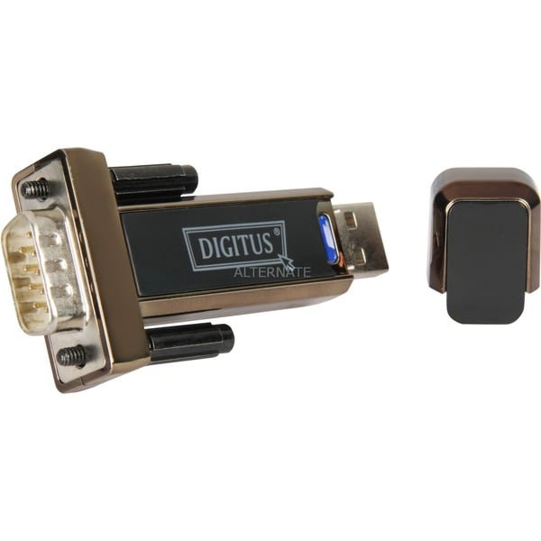 Digitus USB 2.0 D-Sub Male Sort, Adapter Sort, 2.0, D-Sub 9