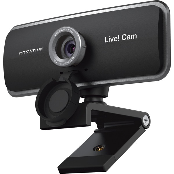 Creative Live! Cam Sync 1080p webcam 2 MP 1920 x 1080 pixel USB 2.0 Sort Sort, 2 MP, 1920 x 1080 pixel, 30 fps, 1280x720@30fps,1920x1080@30fps, 720p,1080p, BMP,JPG