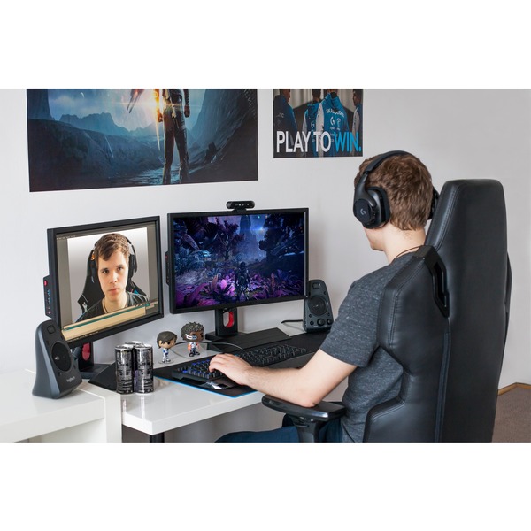 Logitech BRIO STREAM webcam 4096 x 21060 pixel USB 3.2 Gen 1 (3.1 Gen 1) Sort Sort, 4096 x 21060 pixel, 60 fps, 1080p, USB 3.2 Gen 1 (3.1 Gen 1), Sort, Klip