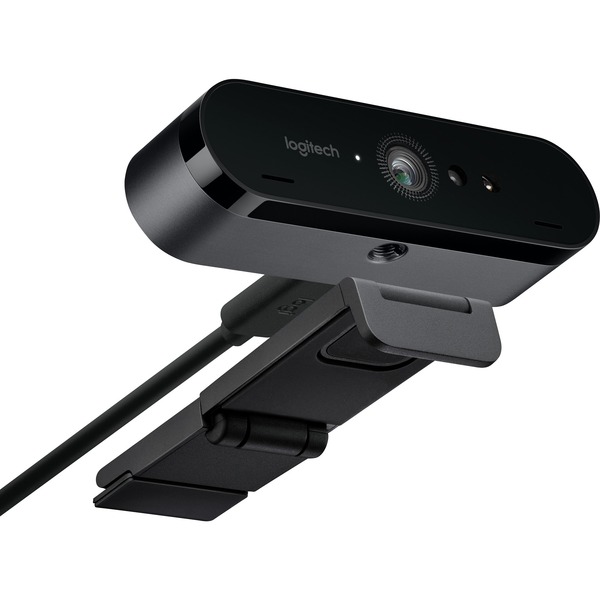 Logitech BRIO webcam 4096 x 2160 pixel USB 3.2 Gen 1 (3.1 Gen 1) Sort Sort, 4096 x 2160 pixel, 90 fps, 1280x720@30fps,1280x720@60fps,1920x1080@30fps,1920x1080@60fps, 720p,1080p,2160p, 5x, 90°