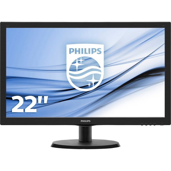 video Du bliver bedre slank Philips V Line LCD-skærm med SmartControl Lite 223V5LSB/00, LED-skærm Sort,  54,6 cm (