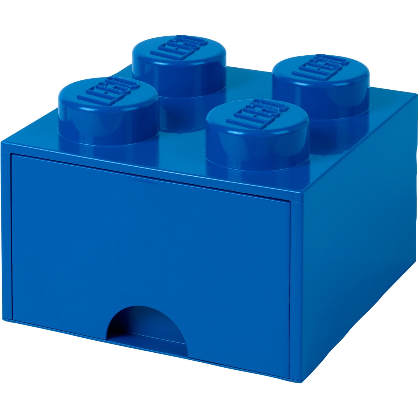 Room Copenhagen Desk Brick Drawer 4 KnobBlue Legetøjsopbevaringsboks Fritstående Blå Blå, Legetøjsopbevaringsboks, Blå, Fritstående, Monokromatisk, Rektangulær, Polypropylen (PP)