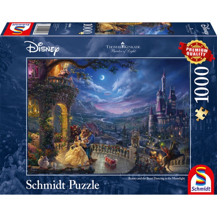 Schmidt Spiele Puslespil Thomas Kinkade: Disney Skønheden og Udyret