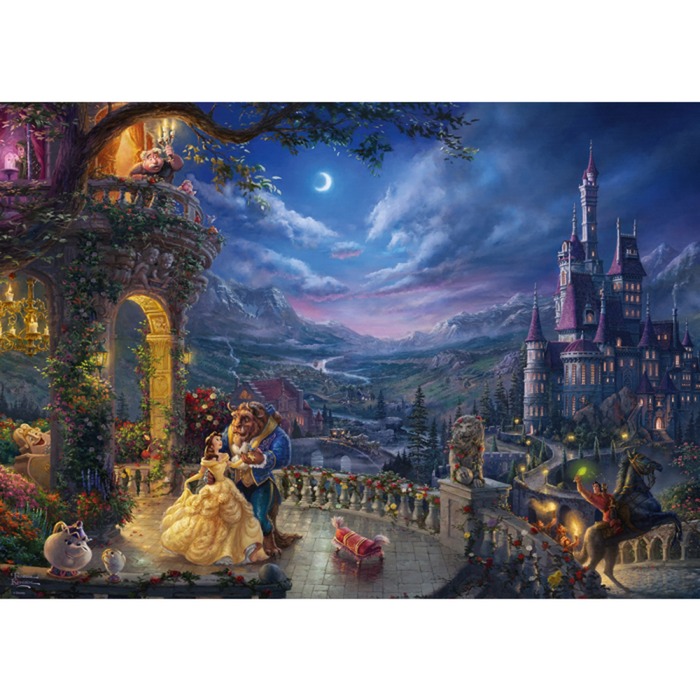 Schmidt Spiele Puslespil Thomas Kinkade: Disney Skønheden og Udyret
