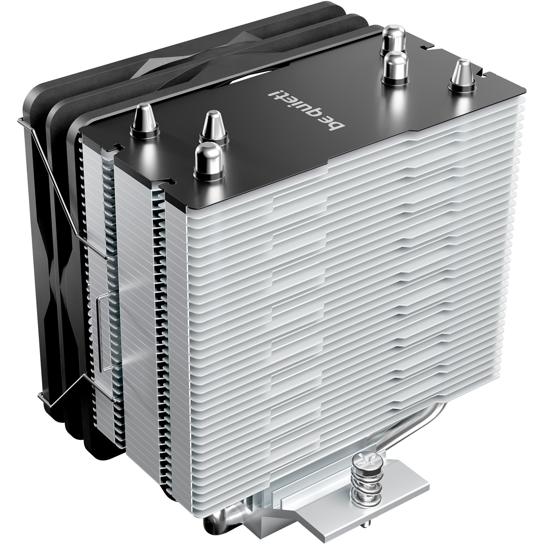be quiet! Pure Rock Slim 3 Processor Luftkøler 10 cm Sølv 1 stk, CPU køler aluminium/Sort, Luftkøler, 10 cm, 1700 rpm, 60,3 m³/t, Sølv