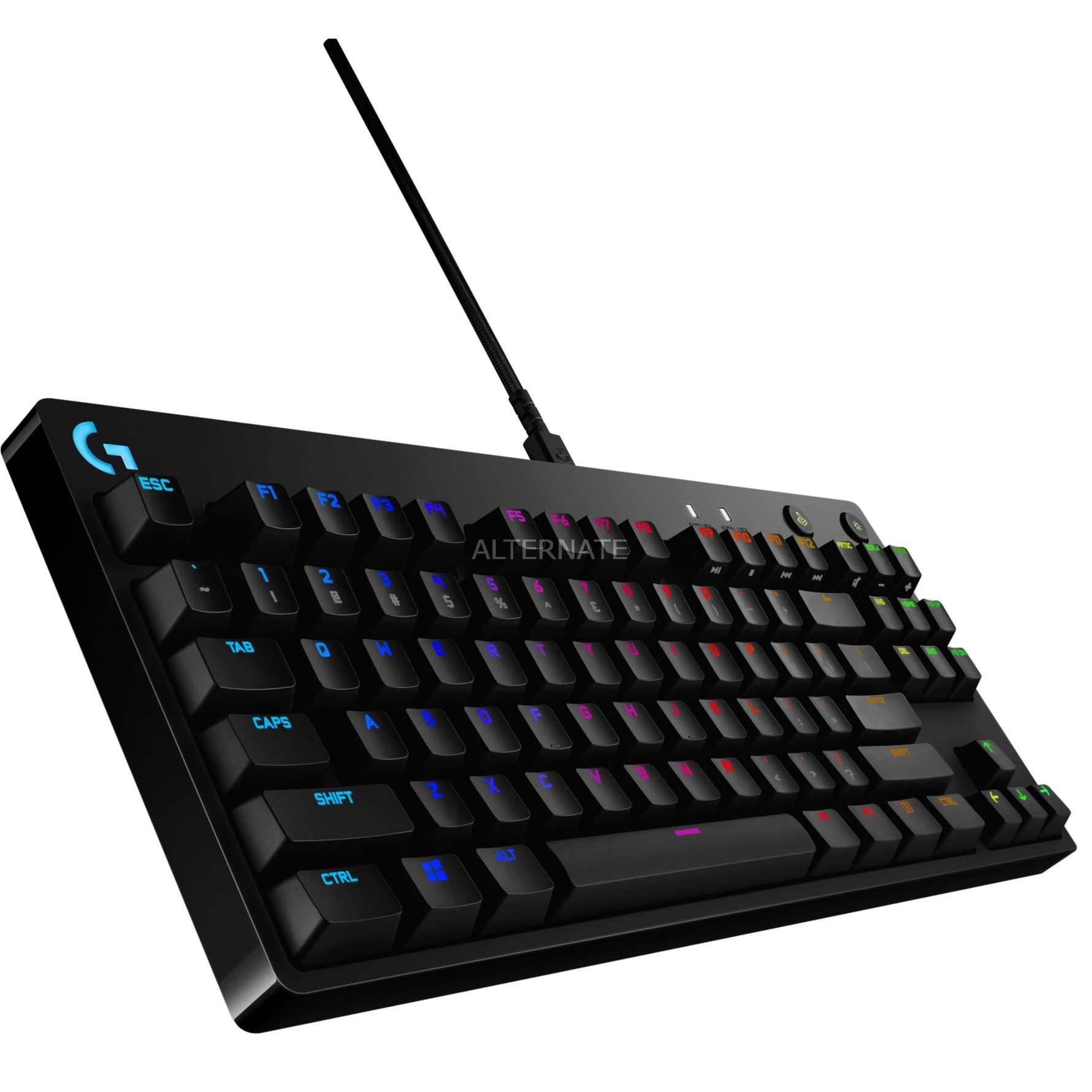 Logitech Pro Tastatur Usb Qwerty Us International Sort Gaming Keyboard Sort Standard Usb Mekanisk Qwerty Rgb Led Sort